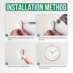 Wall Clock Non-Ticking Silent Modern Simple Style Round Decor Clock - Image 9