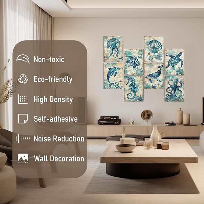 FurnoFlexArt Acoustic Panels Tiles Decorative Room Sound Proof Foam Absorbing - Image 2