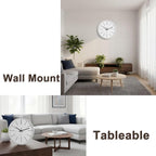 zyzamay Modern Wall Clock, 12 Inch Round Bright Colorful 3D Wall Clocks - Image 2