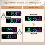 Soobest 14.2" Large Digital Wall Clock, LED Large Display, Gym Countdown Timer - Image 6
