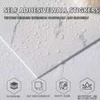 10pcs Peel and Stick Tile Shower Waterproof Marble Tiles Wall Panels, - Image 4