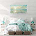 Goldfoilart Beach Sunrise Pictures Ocean Wall Art Coastal Canvas Prints Sea - Image 4
