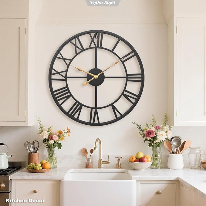 Pytha Sight 29.5 Inch Extra Giant Large Wall Clock, Oversized Modern Decorative - Image 4