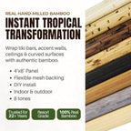 amaZulu Natural Bamboo Wall Panels 4x8 — Dark Brown Tambor Cladding, Rich Deep - Image 2