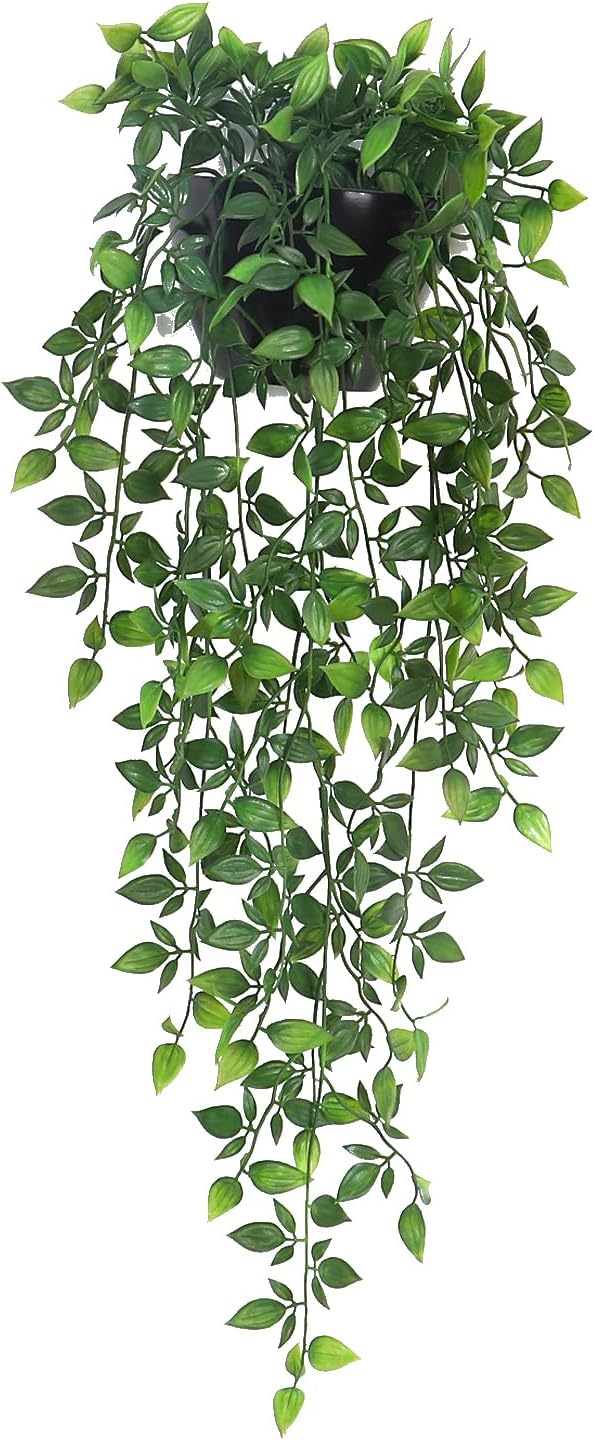 Artificial Hanging Plants, 1 Pack Fake Wall Plants, Faux Mandala Vines Potted by Season2Season