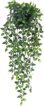 Artificial Hanging Plants, 1 Pack Fake Wall Plants, Faux Mandala Vines Potted by Season2Season