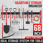 SEDY 68" All Metal Garden Tool Organizer Hooks - Image 3