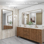 LOAAO 48”X32” Bronze Bathroom Mirrors - Image 4