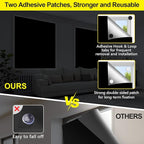 FADOTY Blackout Curtains for Bedroom, Portable 100% Black Out Window Cover Film - Image 4