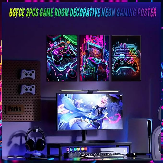 BGFCE Game Room Decor Posters Set of 3 - Image 5