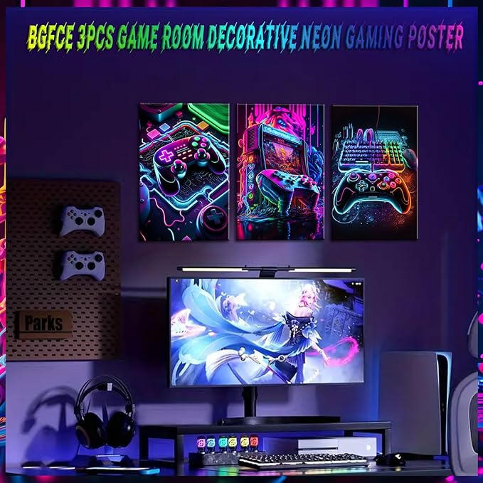 BGFCE Game Room Decor Posters Set of 3 - Image 3