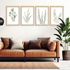 YWJKWLGS Botanical Watercolor Prints Sign Sage Green Eucalyptus Wall Decor - Image 5