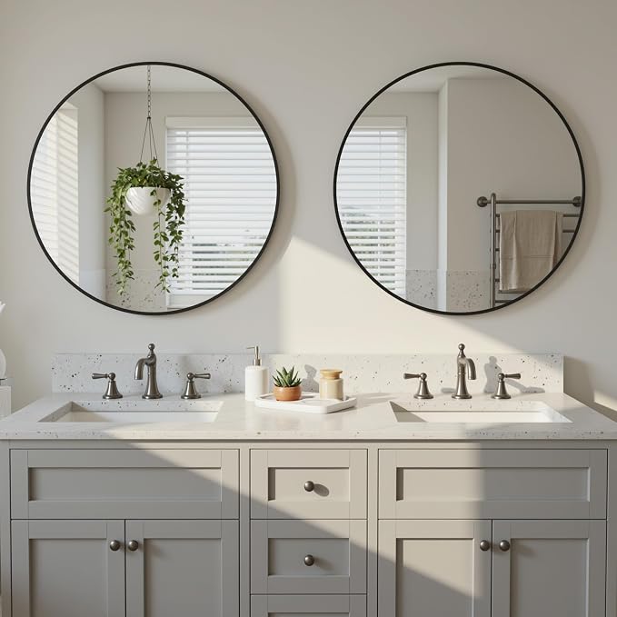 Antok 20 Inch 2PCS Round Mirror - Image 2