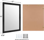 Ruomeng Wall Mirror Rectangle Decorative Mirror 12" x 16" - Image 5