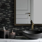 SUNWINGS 5-Sheet Peel and Stick Mosaic Natural 3D Stone Self Adhesive Marble - Image 8