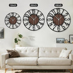 Maxstar Large Round Wall Clock for Living Room Decor Battery Operated Non - Image 3