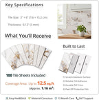 StyloVue 100 Pieces Peel and Stick Backsplash - Image 4