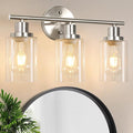 Unicozin 3 Light Vanity Lights, Brushed Nickel Wall Sconce Light by Unicozin