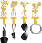 Decorative Wall Hooks, Metal Flowers Wall Decor by Unknown