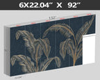 XMPMBM-Modernity Simple Abstraction Banana Leaf Fabric Wallpaper Dark Leaf - Image 4