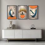 Large Framed Modern Elegant Luxury Wall Art - Image 4