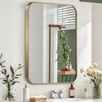 Gold Mirror, 24x32 Inch Framed Rectangle Mirror - Image 7