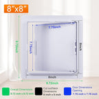 Suteck Plastic Access Panel for Drywall Ceiling 8 x 8 Inch Reinforced Plumbing - Image 2