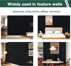 Yuzzy 4 Pack Wood Panels for Wall, 94.5" x 11" Acoustic Wood Slat Wall Panel - Image 6