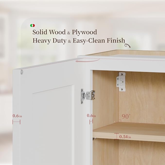 Kisart Laundry Room Cabinets Wall Mounted - Image 5