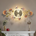 Modern 35''x20'' Metal Wall Clock Featuring a Silent Movement and Creative by HEBOIXHOMEDECOR