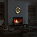 20'' Silent Wall Clock with Night Light, Glow in The Dark Decorative Wall Clock - Image 7