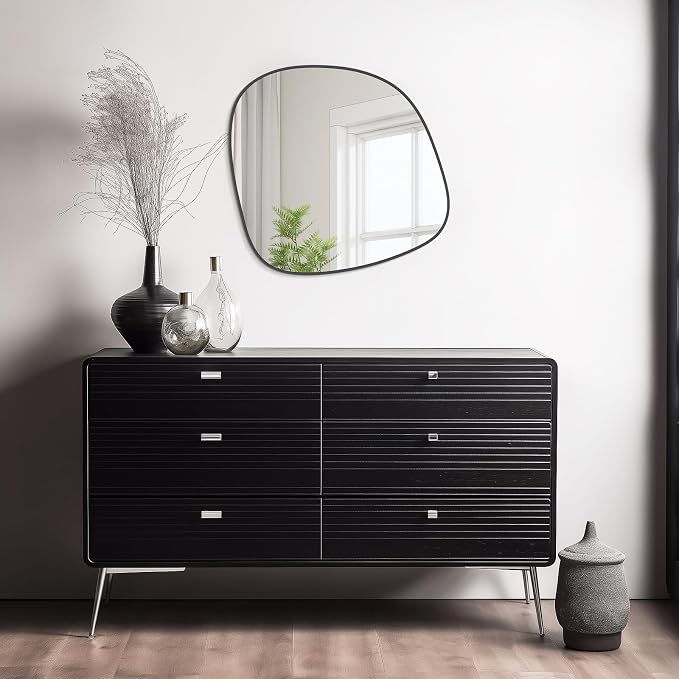 WallBeyond Asymmetrical Mirror, Irregular Wall Mirror, Wall Mirrors Decorative - Image 4