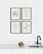 HAUS AND HUES Grey Floral Wall Art - Image 5