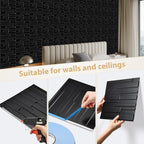 Heikki 30 Pack 3D Wall Panel for Interior Wall Décor, PVC Flower Textured Wall - Image 3