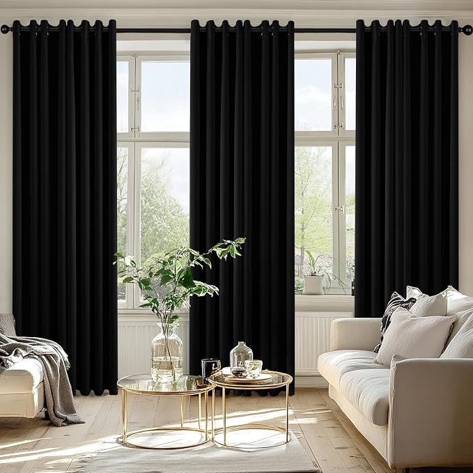MIULEE Blackout Curtains for Bedroom Living Room 2 Panels, Thermal Insulated - Image 6