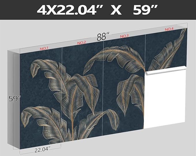 XMPMBM-Modernity Simple Abstraction Banana Leaf Fabric Wallpaper Dark Leaf - Image 4