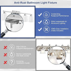 Bathroom Lighting Fixtures Over Mirror, Anti-Rust Vanity Light Fixture - Image 3