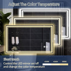 48“ x 28” LED Bathroom Mirror - Image 5