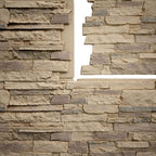 EverStone Acadia Ledge Faux Stone Panel, Adobe Color - Image 9