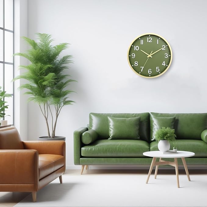 Wall Clocks Battery Operated 12 inch Modern Wall Clock, Silent Non Ticking Wall - Image 8