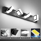 Ralbay Black Bathroom Vanity Lights 30inch Metal Acrylic LED Modern Bathroom - Image 4