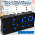 Peakeep Digital Alarm Clock for Bedroom Bedside, Loud Alarm Clock for Heavy - Image 7