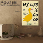 DIHSIEG Inspirational Canvas Wall Art funny bathroom wall art Print Poster - Image 2