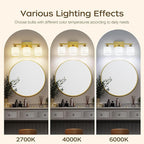 PARTPHONER Bathroom Light Fixtures, Bathroom Lighting Fixtures Over Mirror - Image 6
