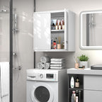 GREATMEET Metal Wall Cabinet, Wall Mounted Storage Cabinet - Image 6