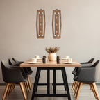 CroBlissful 2 Pcs Modern Mid Century Wall Art Wood Mid Century Elegance Decor - Image 6