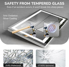 USHOWER LED Bathroom Mirror 72x36 Inch Tempered Glass - Image 3
