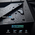 Art3d PVC 3D Wall Panel, Decorative Wall Tile in Black 12-Pack 19.7"x19.7" - Image 5