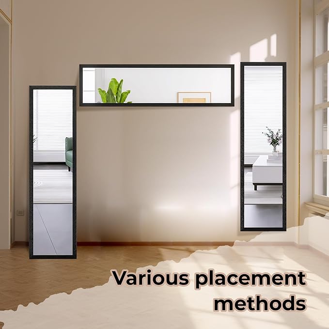 LFT HUIMEI2Y Door Mirror Full Length, Wall-Mounted Mirror Rectangle Tall - Image 6
