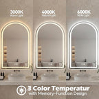 DUMOS 28"×36" LED Bathroom Mirror - Image 5